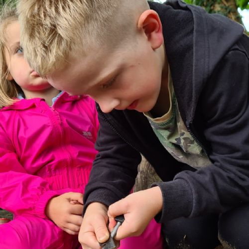 KS1 Forest School - Making fires